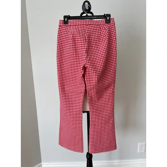 Zara new with tags gingham print mini flare trousers in a size medium - Picture 2 of 13
